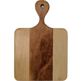 Solid 18" birch wood cutting board with paddle. - Eaglecreek Boards