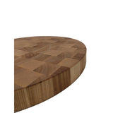 Solid Birch End Grain 16" x 1 3/4" Round Serving Board - Eaglecreek Boards