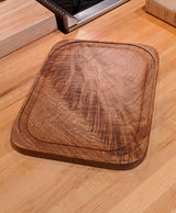 Small 10" x 8" x 3/4" Rectangular White Oak Board with Juice Groove - Eaglecreek Boards