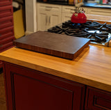 Stunning End Grain Large Rectangular Walnut Wood Cutting Board - Eaglecreek Boards