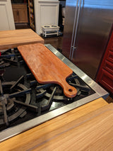 Cherry Wood Long Paddle Charcuterie Board with Handle
