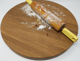 Stunning Black Walnut Round Cutting Board - Eaglecreek Boards
