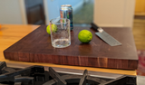 Stunning End Grain Large Rectangular Walnut Wood Cutting Board - Eaglecreek Boards