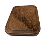 Small 10" x 8" x 3/4" Rectangular White Oak Board with Juice Groove - Eaglecreek Boards