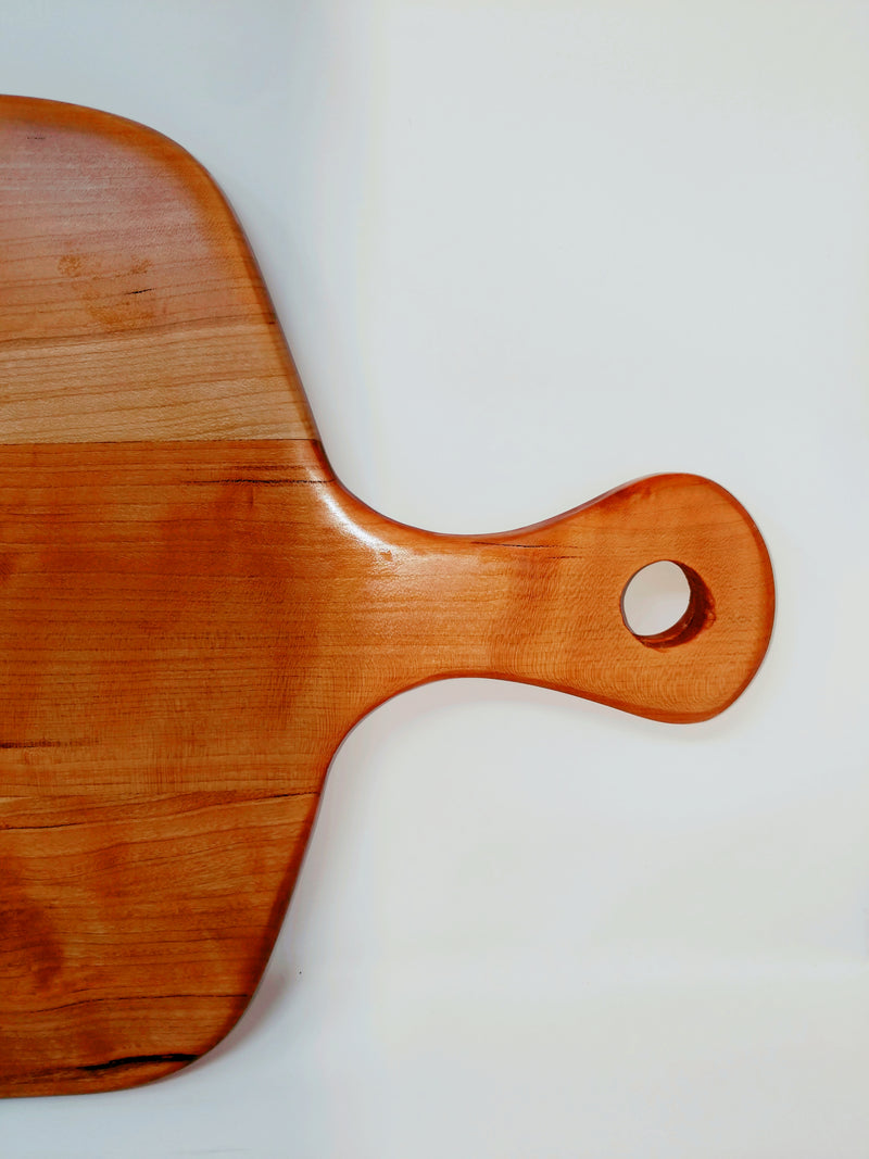 Beautiful solid wood cherry paddle cutting board - Eaglecreek Boards