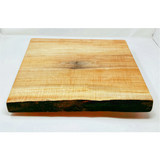 Hand carved rustic live edge maple wood cutting board - Eaglecreek Boards