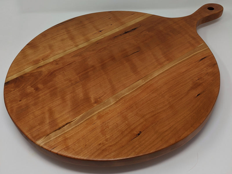 Cherry Wood Round Pizza Paddle Board - Eaglecreek Boards
