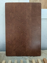 Premiere solid cherry hardwood end grain cutting board 18" x 12" x 1 3/4"