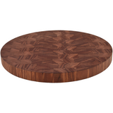 Beautiful maple end grain hand-crafted 14" round x 1 1/4" thick cutting board - Eaglecreek Boards
