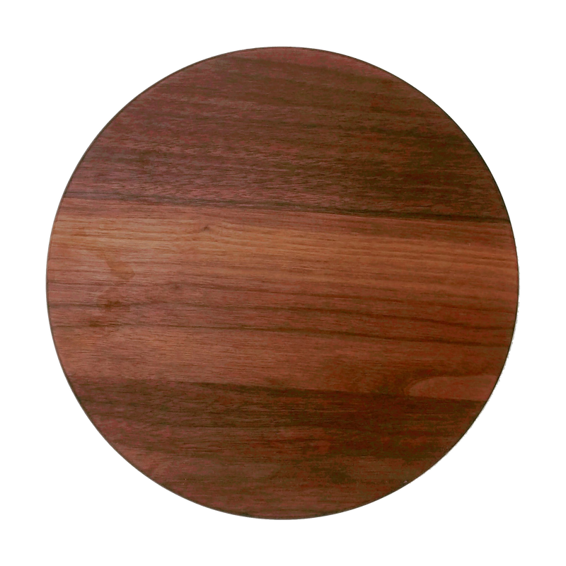 Small round walnut cheese board - Eaglecreek Boards